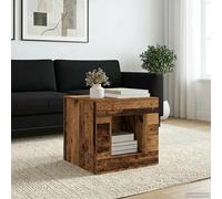 Coffee Table Old Wood 51.5x50x50 cm Compact Moisture-Resistant Indoor Cozy Nooks