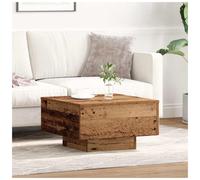 Coffee Table Old Wood 55 x 55 x 31 cm Engineered Wood Minimalist Square Max75kg