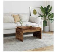 Coffee Table Old Wood 68x50x38 cm Engineered Wood Minimalist Modern Compact Chic