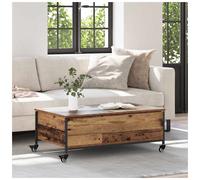 Coffee Table Old Wood 91x55x32 cm Engineered Wood Modern Minimalist Storage Slim