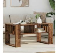 Coffee Table Old Wood 92x49.5x45cm Engineered Wood Rectangular 2-Board Shelves +