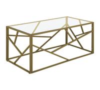 Coffee Table ORLAND Glass Gold