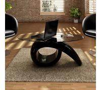 NEW Glass Top Coffee Table High Gloss White/Black High-quality ExclusiveDesign