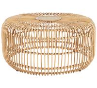 Garden Coffee Table RANDAZZO 85 cm 85 cm Rattan Light Brown