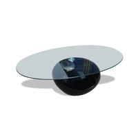 Coffee Table Round Glass Top Couch Side Tea Stand Bar Multi Colours vidaXL