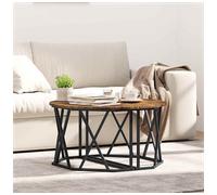 vidaXL Coffee Table Smoked Oak 80 x 80 x 42 cm, Brown