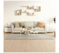 Coffee Table Set 2pc High Gloss White 50x50x40 cm Engineered & Modern Eucalyptus