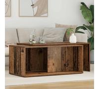 Coffee Table Set 2pcs Old Wood Engineered Wood Rectangular 90x48x40cm with Shelf