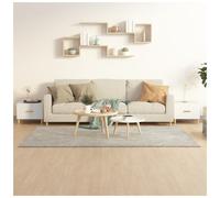 Coffee Table Set 2pcs White 50x50x40cm Engineered & Eucalyptus Wood Modern Style