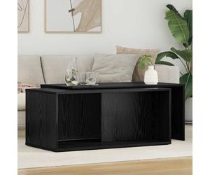 Coffee table set Black Oak 90x48x40cm Engineered Wood Rectangular Duo sleek Set