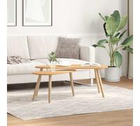 Coffee Table Set Brown Solid Pinewood & MDF 100x50x40 +70x34.5x35cm 2pcs Scandi