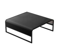 Coffee Table Set, Italian Minimalist Square Leather Design, Free Extension, Adjustable Tabletop, Perfect for Living Rooms and Lounges