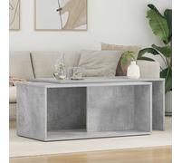 Coffee Table Set Modern 2pc Concrete Grey Engineered Wood 90x48x40 & 88x45x38 cm