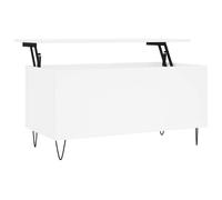 (white) vidaXL Coffee Table Side Table End Accent Telephone Sofa Table Engineered Wood