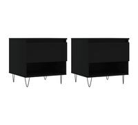 vidaXL Coffee Tables 2 pcs Brown Oak 50x46x50 cm Engineered Wood