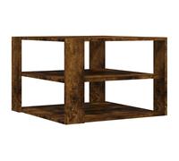 vidaXL Coffee Table Smoked Oak 58x58x40 cm Engineered Wood