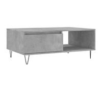 (concrete grey) vidaXL Coffee Table Side Table End Table Sofa Table Black Engineered Wood