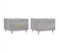 vidaXL Coffee Tables 2 pcs Concrete Grey 50x50x40 cm Engineered Wood, Grey