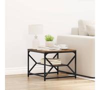 vidaXL Coffee Table Smoked Oak 51 x 50 x 40 cm