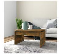 Coffee Table Smoked Oak 68x50x38cm Engineered Wood Minimalist Compact Living LR