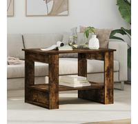 vidaXL Coffee Table Smoked Oak 72 x 50 x 50 cm Engineered Wood