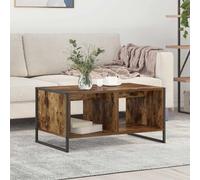 vidaXL Coffee Table Smoke Oak 80 x 50 x 40 cm Engineered Wood