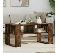 vidaXL Coffee Table Smoked Oak 92 x 49.5 x 45 cm Engineered Wood