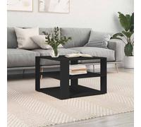 vidaXL Coffee Table Black 58x58x40 cm Engineered Wood