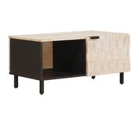 Coffee Table Solid Mango Wood Living Room Rectangular Storage Low Space vidaXL