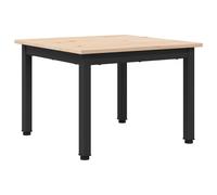 vidaXL Coffee Table White 50 x 50 x 36 cm Solid Pine Wood