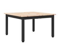 vidaXL Coffee Table Natural 60 x 60 x 36 cm Solid Pine Wood