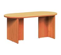 Coffee Table Solid Pine wood Modern Oval Living Room Indoor Decor vidaXL