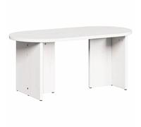 Coffee Table Solid Pine wood Modern Oval Living Room Indoor Decor vidaXL