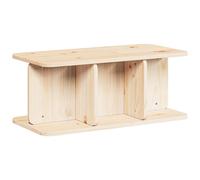 vidaXL Coffee Table Natural 80 x 39.5 x 33.5 cm Solid pine wood