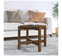 Vidaxl Coffee Table Honey Brown Ø 62.5X45 Cm Solid Wood Pine, Brown