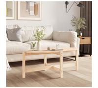(brown, 118 x 63 x 45 cm) vidaXL Solid Wood Pine Coffee Table Multi Colours 118x63x45 cm/87x48x35 cm