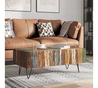 vidaXL Coffee Table Solid Reclaimed Recycled Wood 100x50x38 cm Living Room Home