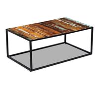 Coffee Table Solid Reclaimed Wood 100x60x40 cm Berkfield Home Multi One Size