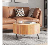 vidaXL Coffee Table Accent Side End Table Stand Furniture Solid Reclaimed Wood