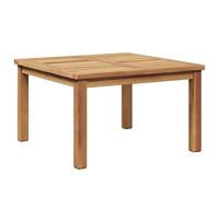 Coffee Table Brown Solid Teak 60x60x36cm Outdoor Minimalist Modern Patio Garden