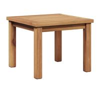 Coffee Table Brown Solid Teak Wood 45 x 45 x 36 cm Outdoor Minimalist for Patio