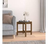 Vidaxl Coffee Table White Ø 52.5X45 Cm Solid Wood Pine, White