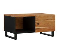(brown) vidaXL Coffee Table Solid Wood Reclaimed and Engineered Wood Accent End Table