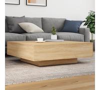 Coffee Table Sonoma Oak 100x100x31 cm Engineered Wood Modern Stylish Compact