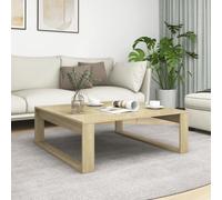 Coffee Table Sonoma Oak 100x100x35cm Engineered Wood Modern Square Accent Center