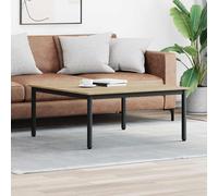 Coffee table Sonoma oak 100x100x45cm Engineered wood modern square sturdy top