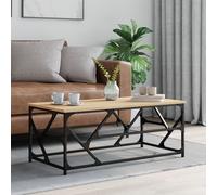 Coffee Table Sonoma Oak 100x50x40 cm Engineered Wood Berkfield Home Brown One Size