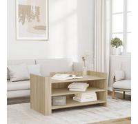 Coffee Table Sonoma Oak 100x50x50 cm Engineered Wood Berkfield Home Brown One Size