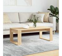 Coffee table Sonoma oak 102x50x35 cm engineered wood modern minimalist compact