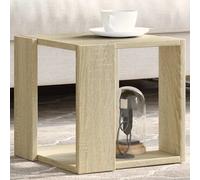 Coffee Table Sonoma Oak 32x32x30 cm Engineered Wood Compact Storage Side Modern